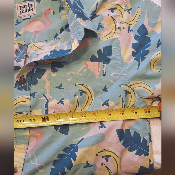 Party Pants Flamingo Banana Print Men's Shirt - Picture 13 of 16
